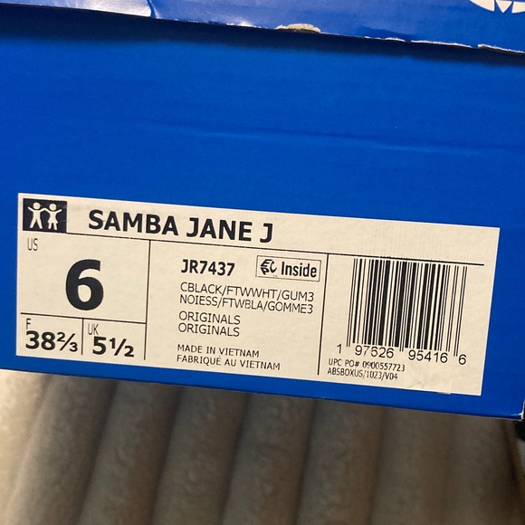 *EUC* Women’s Adidas Samba Jane (girls size 6) women’s 7.5 - Picture 12 of 12